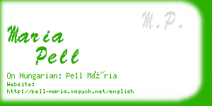 maria pell business card